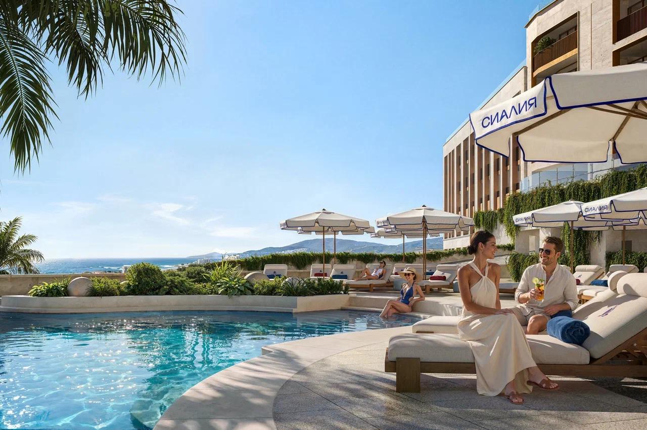 Вид на курортный комплекс СИАЛИЯ Cosmos Selection 5 в Сочи